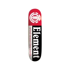Plateau Element Skateboard 7.75 Black/White/Red